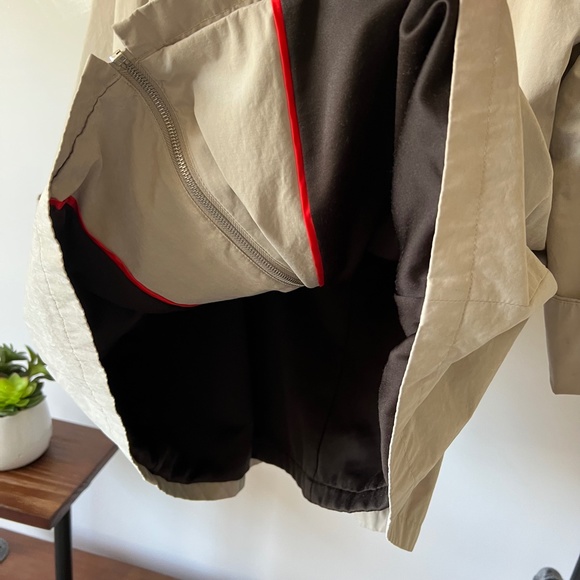 CALVIN KLEIN hooded cape trench coat - Picture 14 of 16